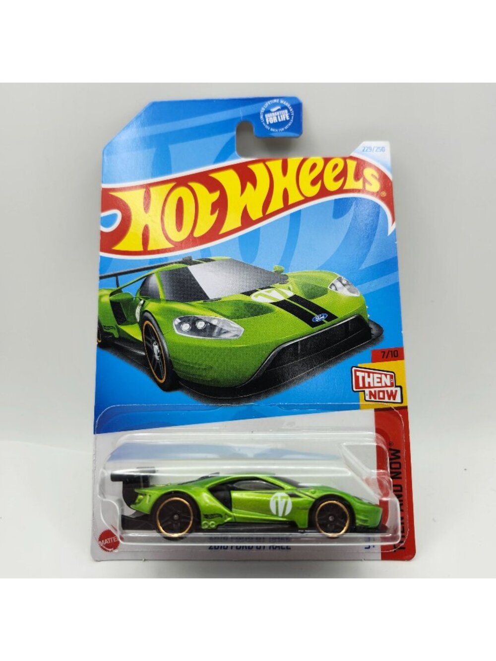 Hot Wheels 2016 Ford GT Race Green 2024 Then And Now 7/10 229/250